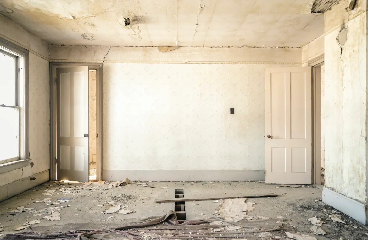 Waste disposal crew managing a cleanout project in Bunnell